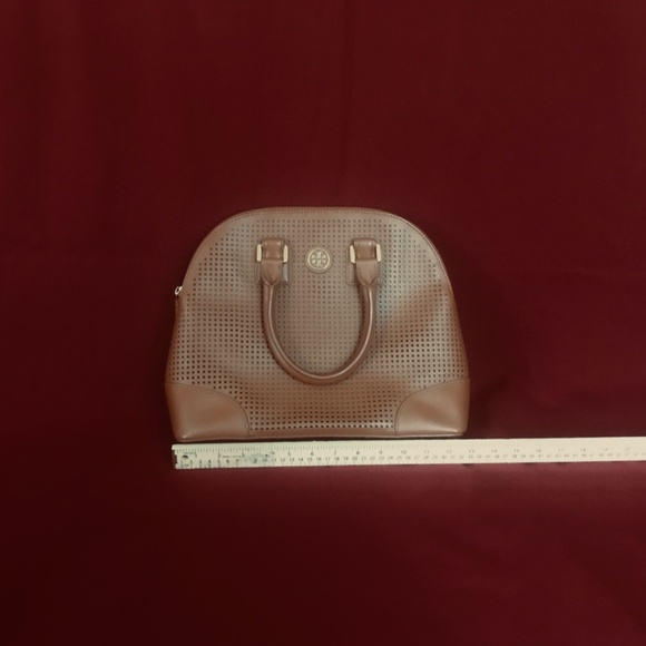 Tory Burch Robinson Perforated Dome Satchel/Crossbody - Picture 3 of 6